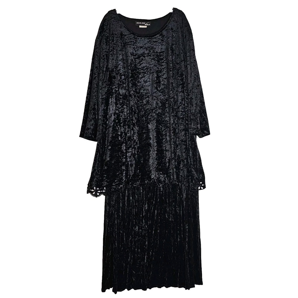Elegant Black Velvet Dress